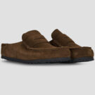 BIRKENSTOCK Naples Wrapped Suede / Carafe / Stretto Marrone Zoccoli Donna - 2