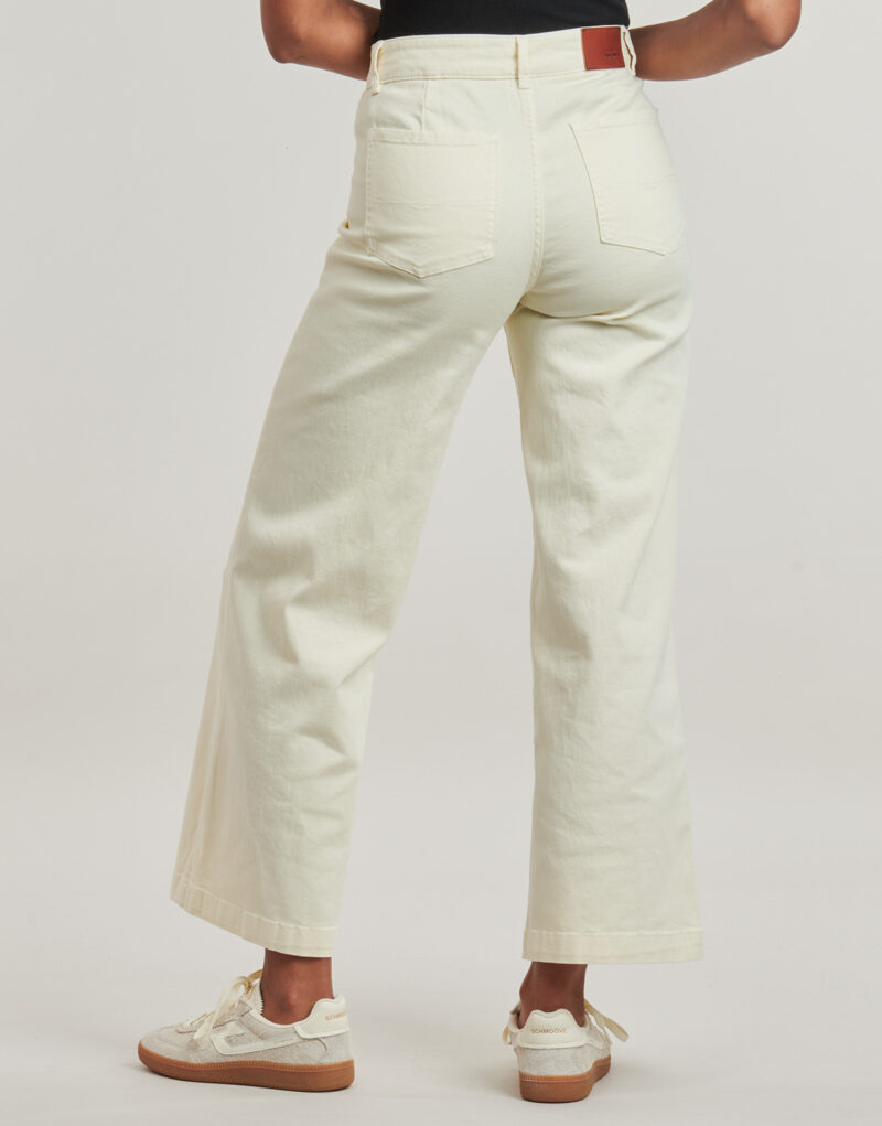 Pantaloni larghi Pepe jeans HIGH RISE WIDE CROP TANIA Beige Pantaloni larghi Donna - 4