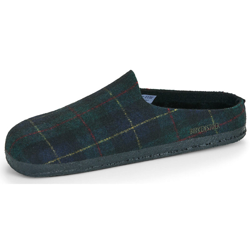 Birkenstock Amsterdam Dip / Shearling / Green / Navy / Plaid / Regular Marine Pantofole Uomo - 4