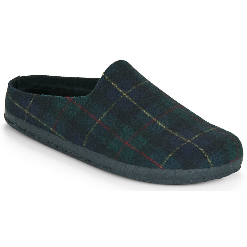 Birkenstock Amsterdam Dip / Shearling / Green / Navy / Plaid / Regular Marine Pantofole Uomo - 1