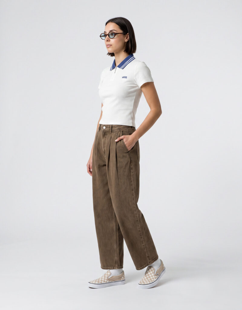 Polo Vans PRISCILLA POLO SS TOP Bianco Polo Donna - 3