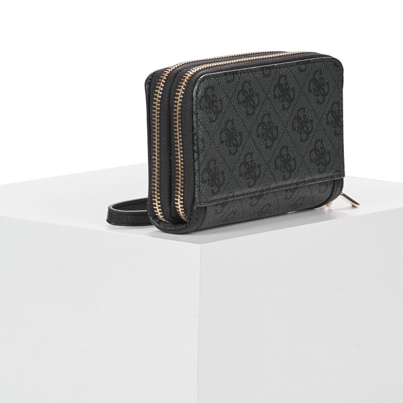 Guess LINDSEY SLG MED DOUBLE ZIP Nero Portamonete Donna - 2