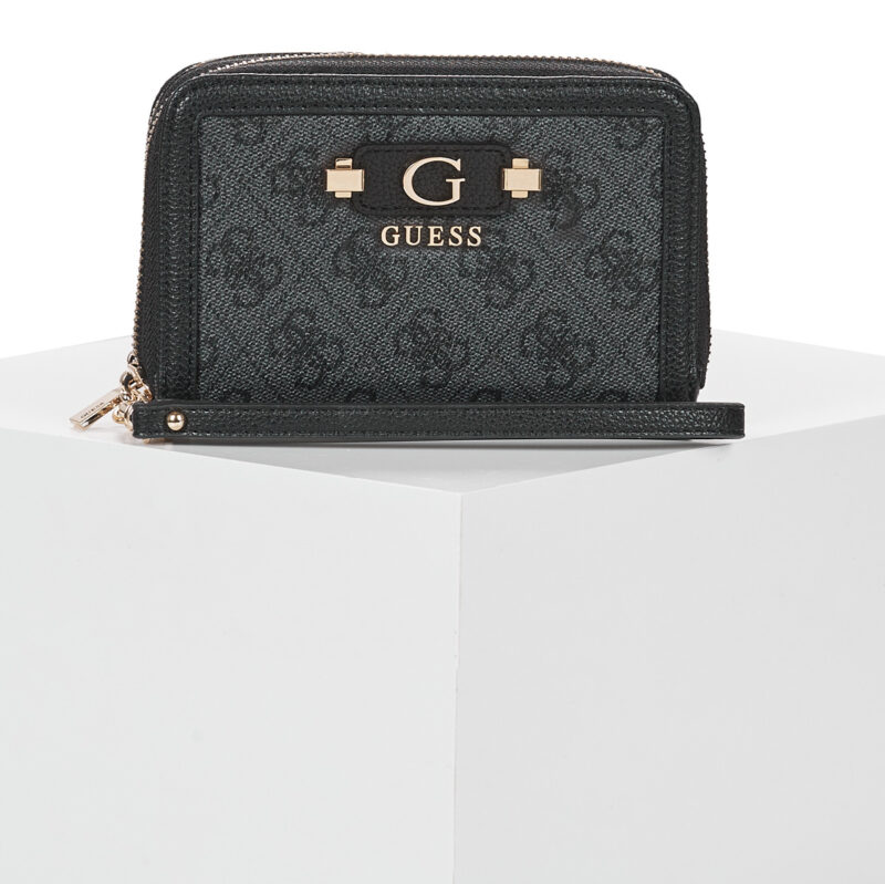 Guess LINDSEY SLG MED DOUBLE ZIP Nero Portamonete Donna - 1