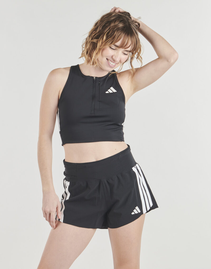 Reggiseno sportivo adidas Adizero Running Gel Pocket Crop Long-Sleeve Top Nero Reggiseno sportivo Donna - 2