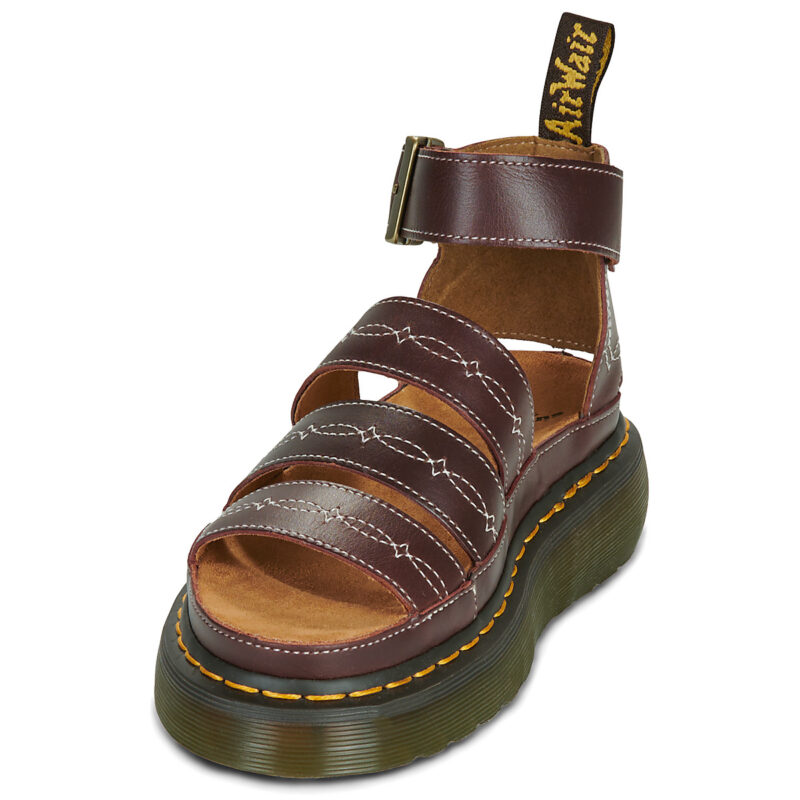 Dr. Martens CLARISSA QUAD RODEO 3 STRAP SANDAL DARK BROWN CLASSIC PULL UP Marrone Sandali bassi Donna - 3