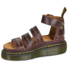 Dr. Martens CLARISSA QUAD RODEO 3 STRAP SANDAL DARK BROWN CLASSIC PULL UP Marrone Sandali bassi Donna - 4