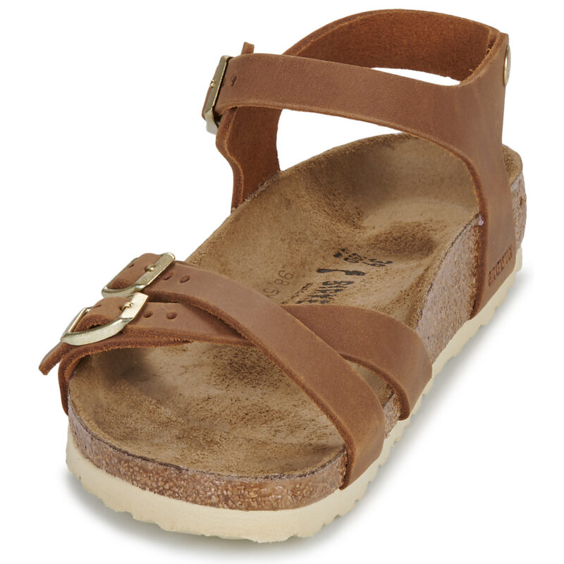 BIRKENSTOCK Kumba Pelle / Huilé / Cognac / Stretto Marrone Sandali bassi Donna - 3