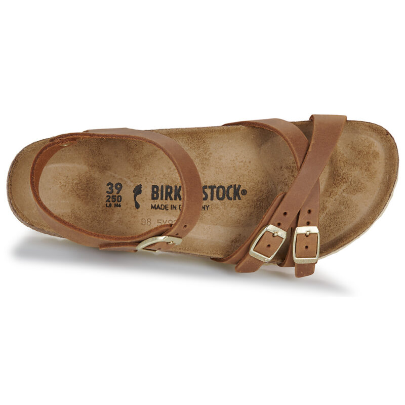 BIRKENSTOCK Kumba Pelle / Huilé / Cognac / Stretto Marrone Sandali bassi Donna - 6