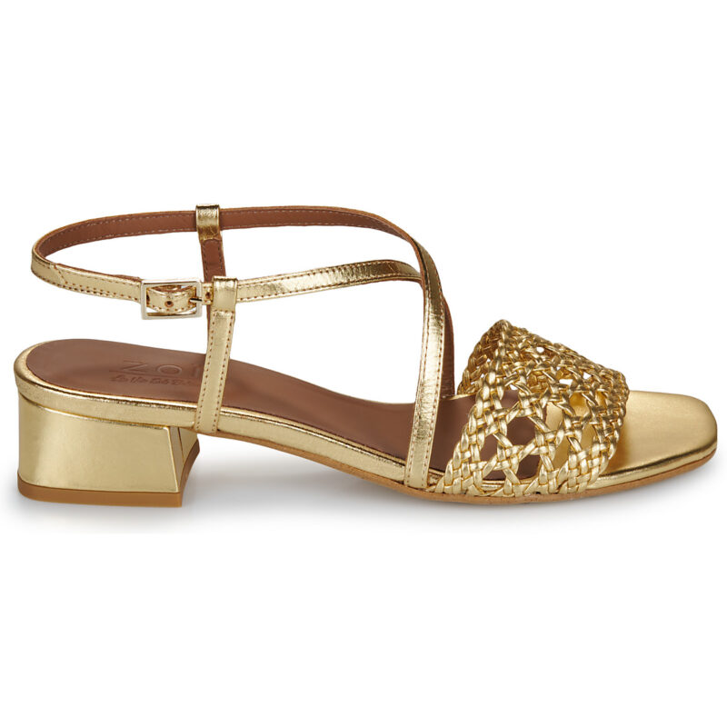 Otess / Zoï Z1670-LAMI-GOLD-TRESSE-GOLD Sandali con tacco Donna - 2