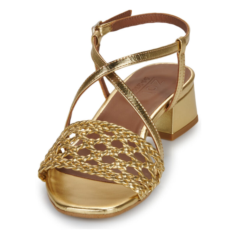 Otess / Zoï Z1670-LAMI-GOLD-TRESSE-GOLD Sandali con tacco Donna - 3