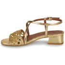 Otess / Zoï Z1670-LAMI-GOLD-TRESSE-GOLD Sandali con tacco Donna - 4