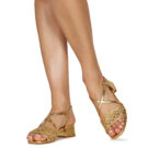 Otess / Zoï Z1670-LAMI-GOLD-TRESSE-GOLD Sandali con tacco Donna - 8