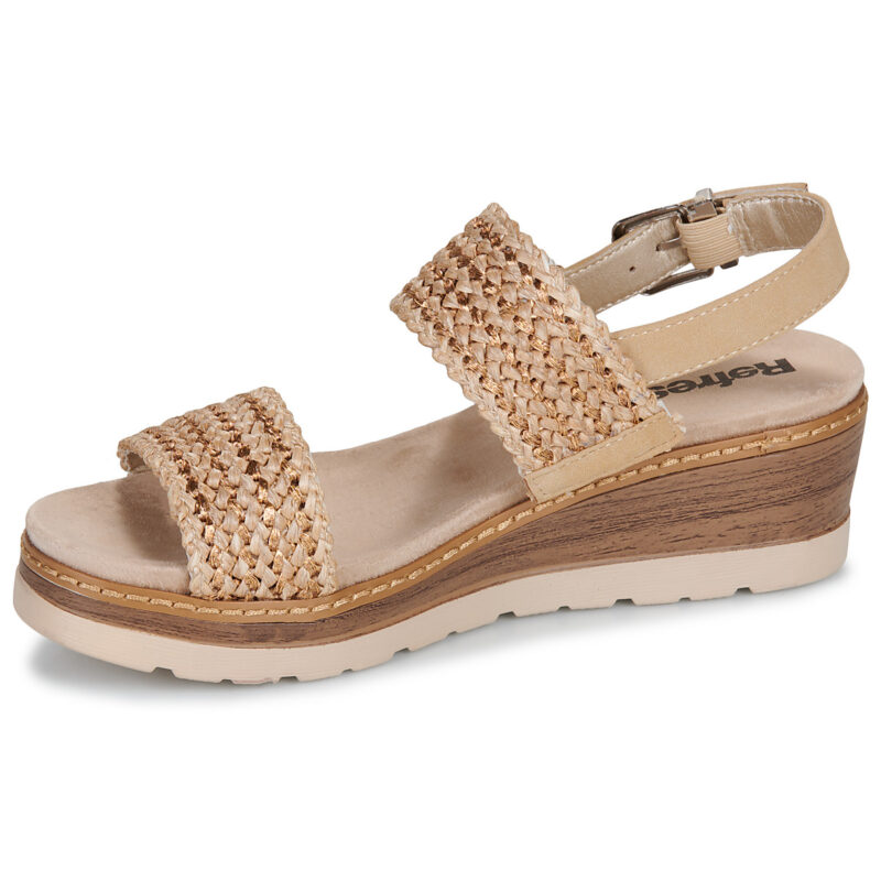 Refresh 175203 Beige Sandali con zeppa Donna - 4