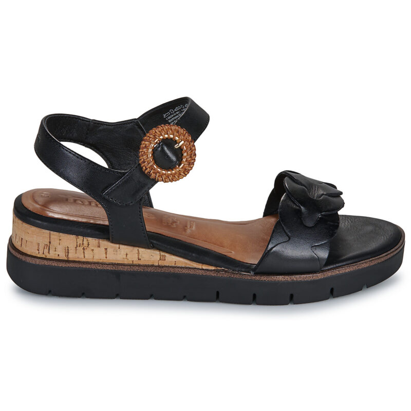 Tamaris 28258-001 Nero Sandali con zeppa Donna - 2
