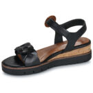 Tamaris 28258-001 Nero Sandali con zeppa Donna - 4