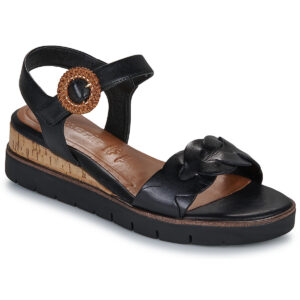 Sandali con zeppa    28258-001  Nero
