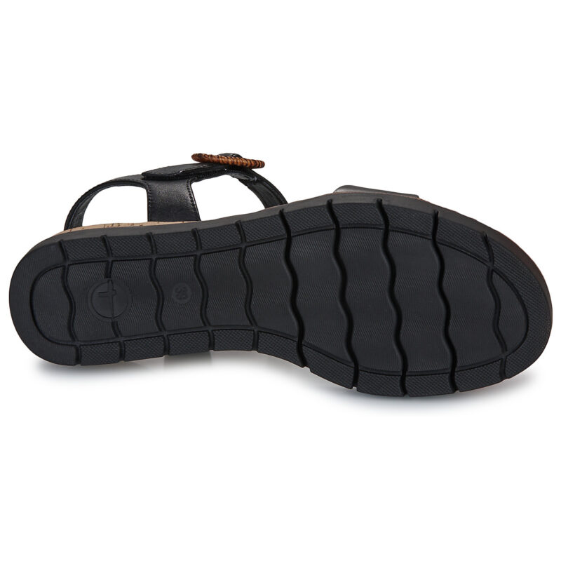Tamaris 28258-001 Nero Sandali con zeppa Donna - 7
