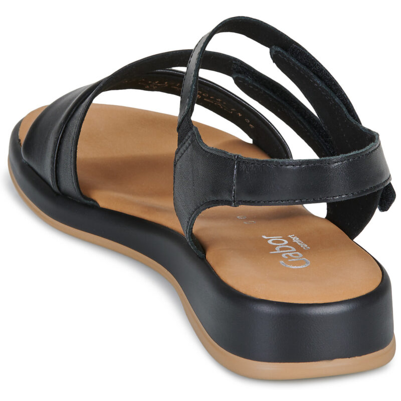 Gabor 62733 Nero Sandali con zeppa Donna - 5