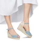 Castaner BIANCA Blu Sandali con zeppa Donna - 8