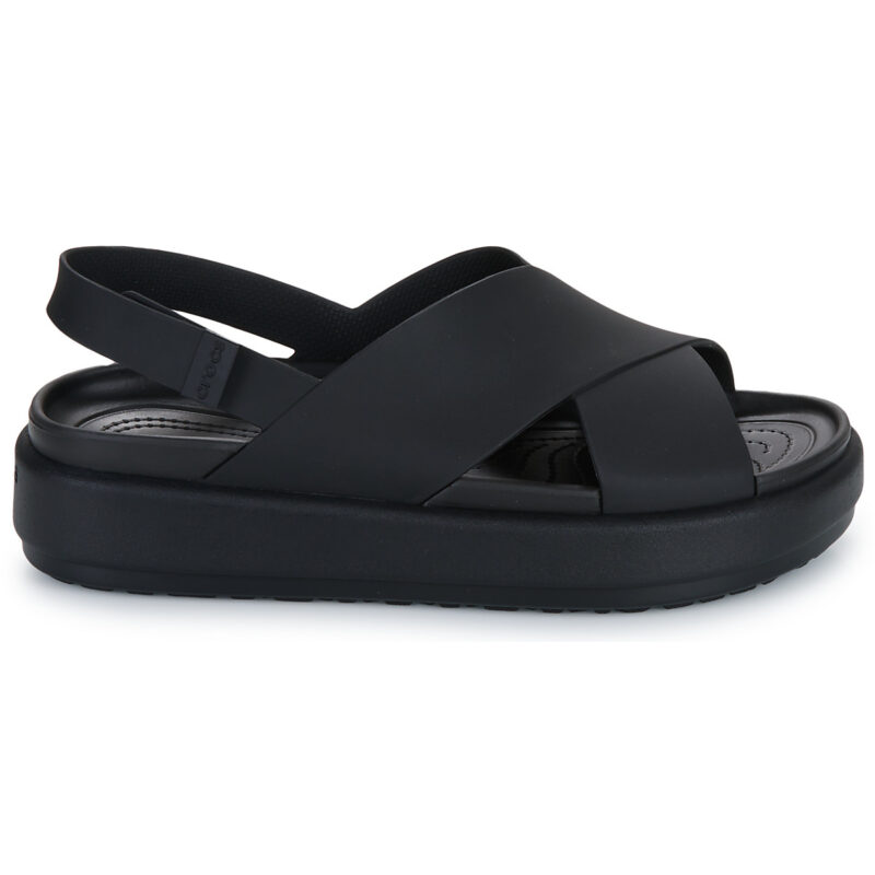 Crocs BROOKLYN LUXE X-STRAP Nero Sandali con zeppa Donna - 2
