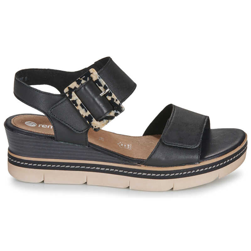 Remonte D2L53-00 Nero Sandali con zeppa Donna - 2