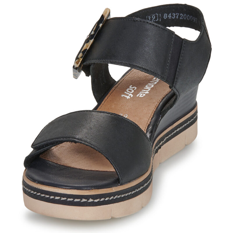 Remonte D2L53-00 Nero Sandali con zeppa Donna - 3