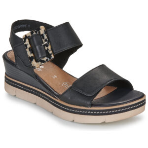 Sandali con zeppa    D2L53-00  Nero