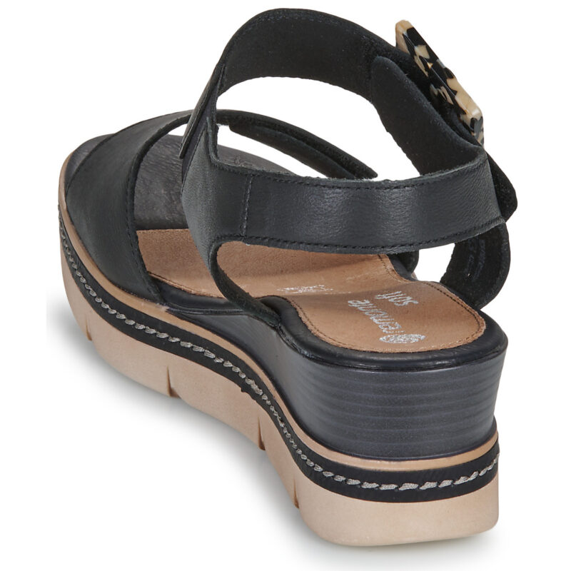 Remonte D2L53-00 Nero Sandali con zeppa Donna - 5