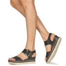 Remonte D2L53-00 Nero Sandali con zeppa Donna - 8