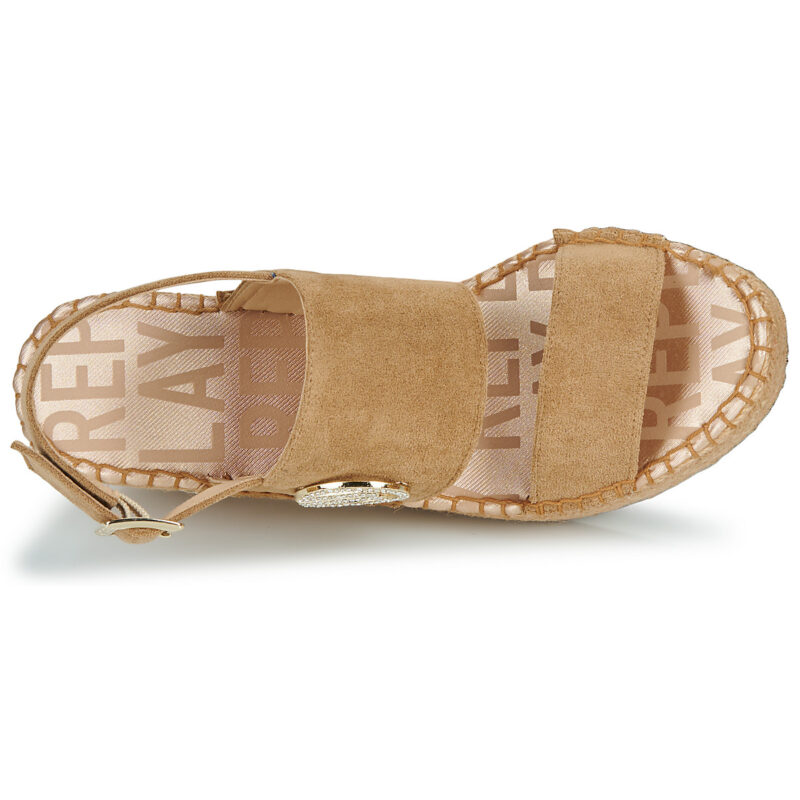 Replay GWP5L-001-C0023T-002 Beige Sandali con zeppa Donna - 6