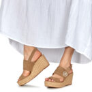 Replay GWP5L-001-C0023T-002 Beige Sandali con zeppa Donna - 8