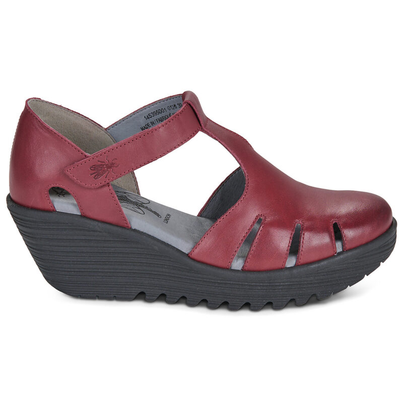 Fly London LETE Bordeaux Sandali con zeppa Donna - 2