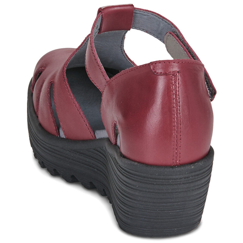Fly London LETE Bordeaux Sandali con zeppa Donna - 5