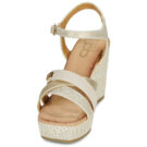 Les Petites Bombes LUNA Oro Sandali con zeppa Donna - 3