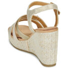 Les Petites Bombes LUNA Oro Sandali con zeppa Donna - 5