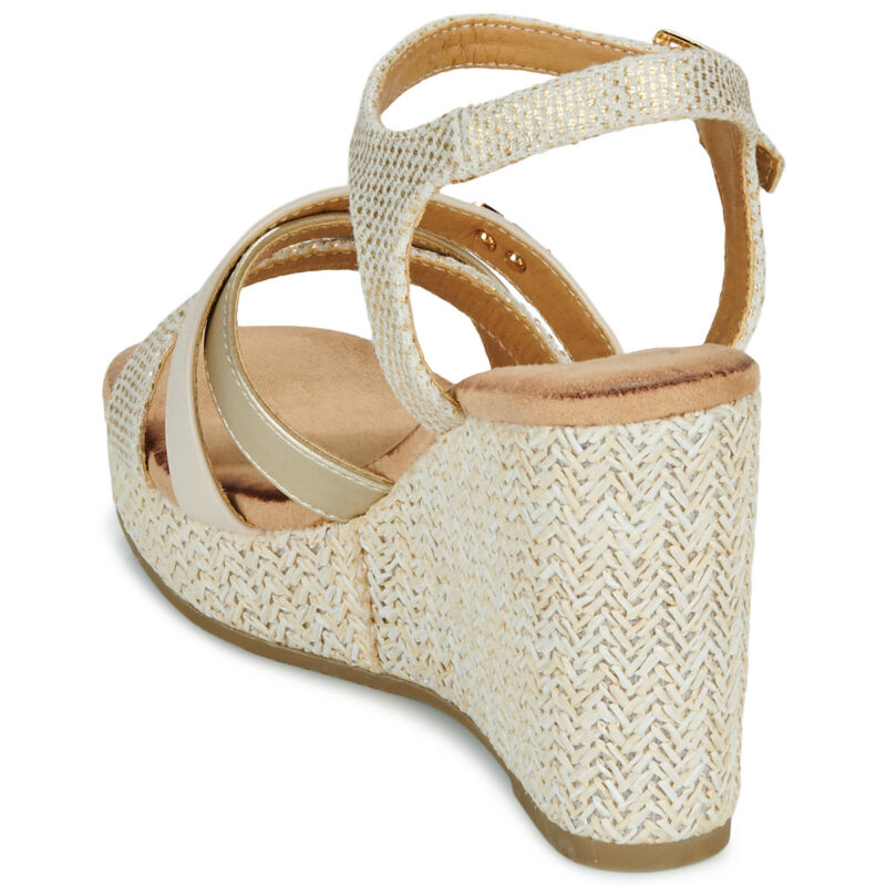 Les Petites Bombes LUNA Oro Sandali con zeppa Donna - 5