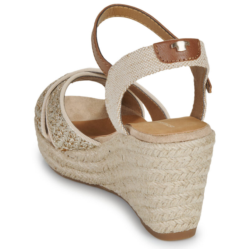 Tom Tailor THERESA Oro Sandali con zeppa Donna - 5