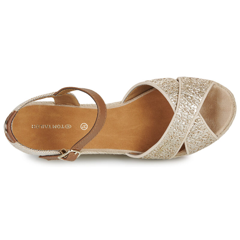 Tom Tailor THERESA Oro Sandali con zeppa Donna - 6