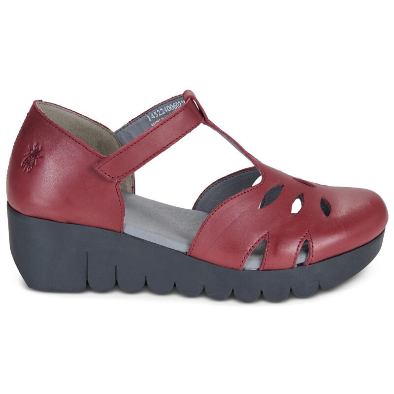 Fly London VELT Bordeaux Sandali con zeppa Donna - 2