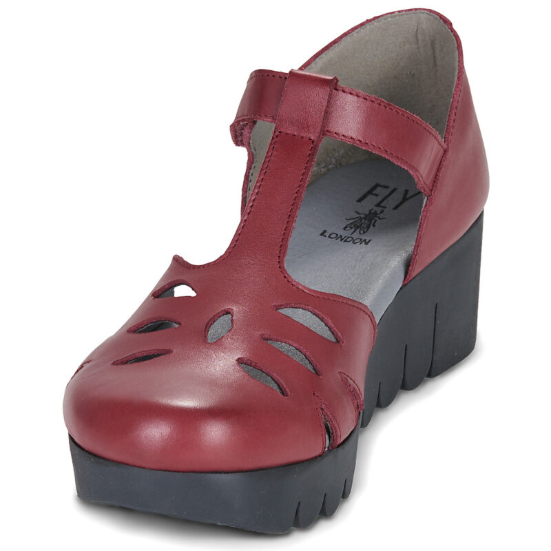Fly London VELT Bordeaux Sandali con zeppa Donna - 3