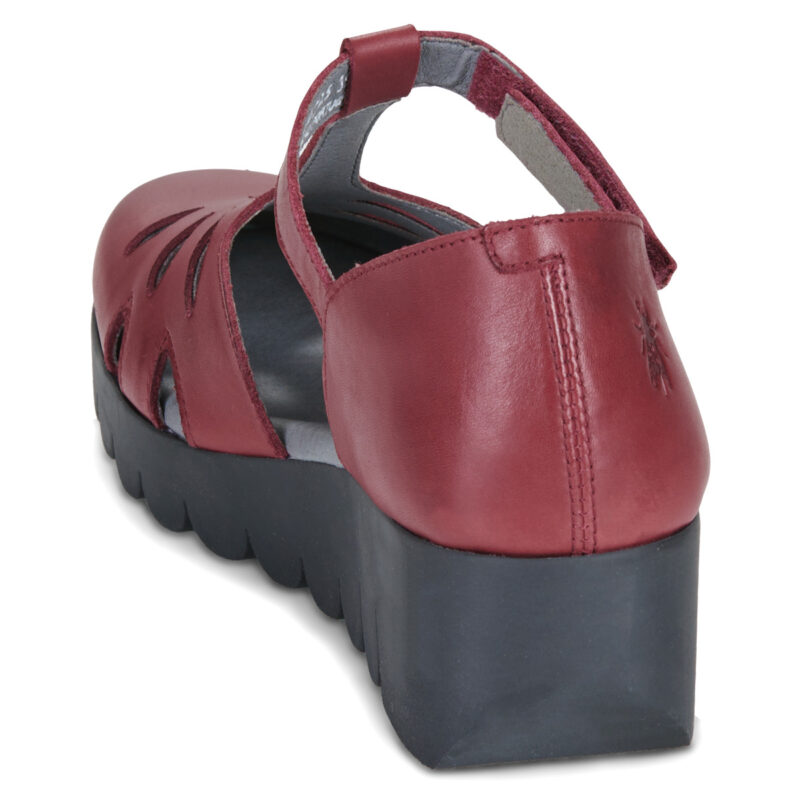 Fly London VELT Bordeaux Sandali con zeppa Donna - 5