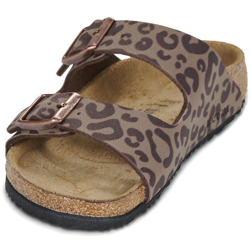 BIRKENSTOCK Arizona Birko-flor / Print / Leo / Stretto Marrone Ciabatta Bambina - 3