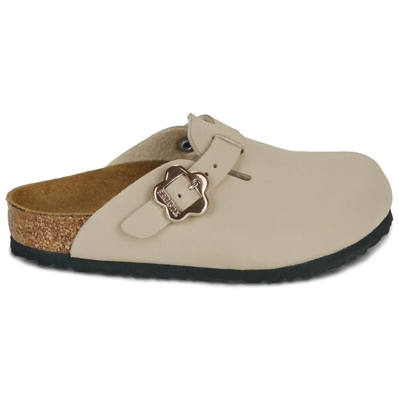BIRKENSTOCK Boston Kids Flower Buckle Birko-flor / Sandcastle / Stretto Beige Zoccoli Bambina - 2