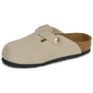BIRKENSTOCK Boston Kids Flower Buckle Birko-flor / Sandcastle / Stretto Beige Zoccoli Bambina - 4