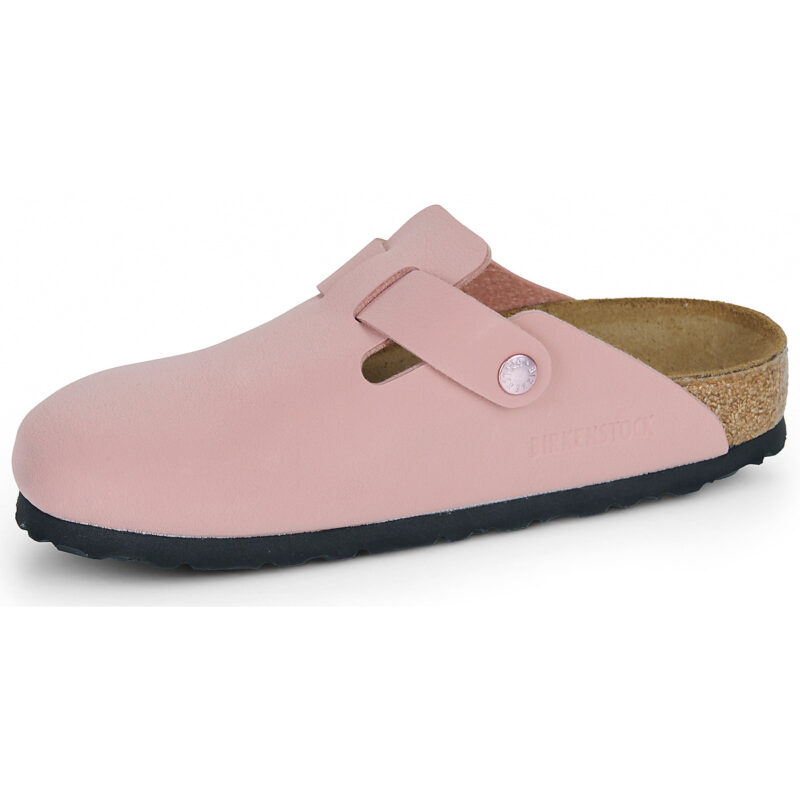 BIRKENSTOCK Boston Kids Birko-flor / Nubuck / Pink / Argilla / Stretto Rosa Zoccoli Bambina - 4