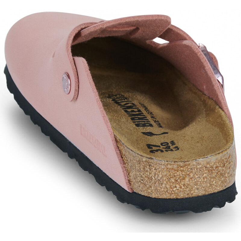 BIRKENSTOCK Boston Kids Birko-flor / Nubuck / Pink / Argilla / Stretto Rosa Zoccoli Bambina - 5
