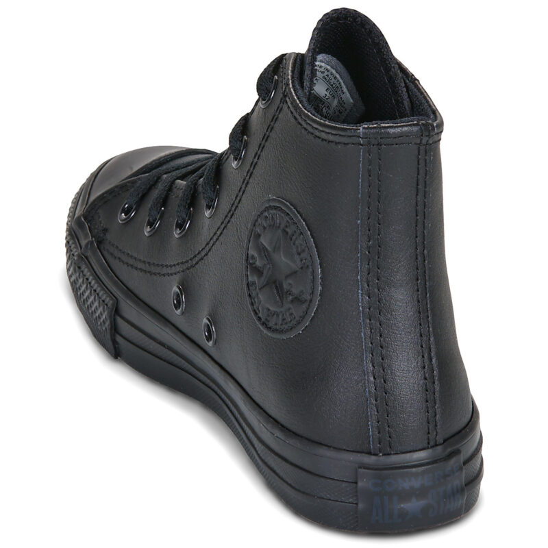 Converse CHUCK TAYLOR ALL STAR LEATHER Nero - Sneakers Bambina - 5