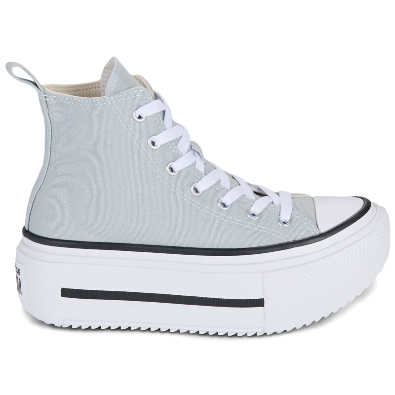 Converse Chuck Taylor All Star Lift Double Stack Grigio - Sneakers Bambina - 2