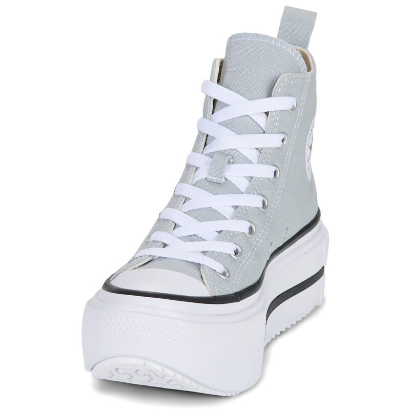 Converse Chuck Taylor All Star Lift Double Stack Grigio - Sneakers Bambina - 3