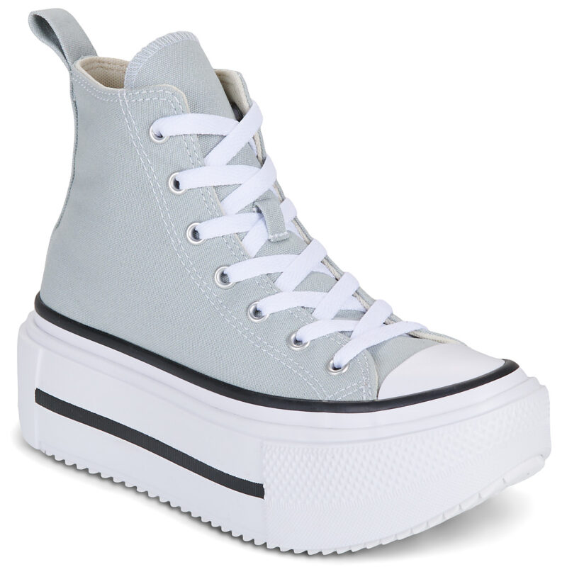 Converse Chuck Taylor All Star Lift Double Stack Grigio - Sneakers Bambina - 1